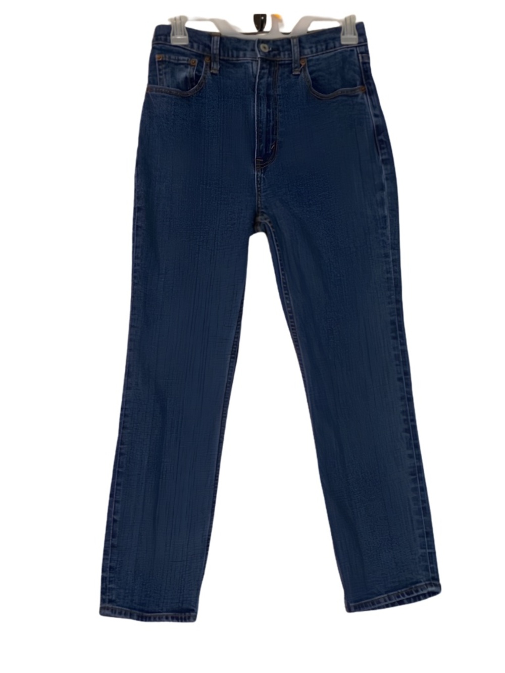 Abercrombie & Fitch Ultra High Rise Ankle Straight Blue Jeans Size 4/27 Preppy